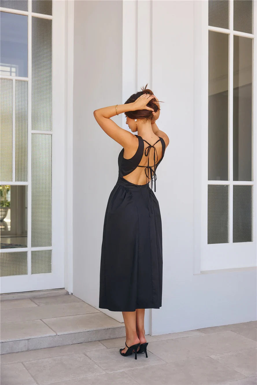 Style Spectacular Midi Dress Black