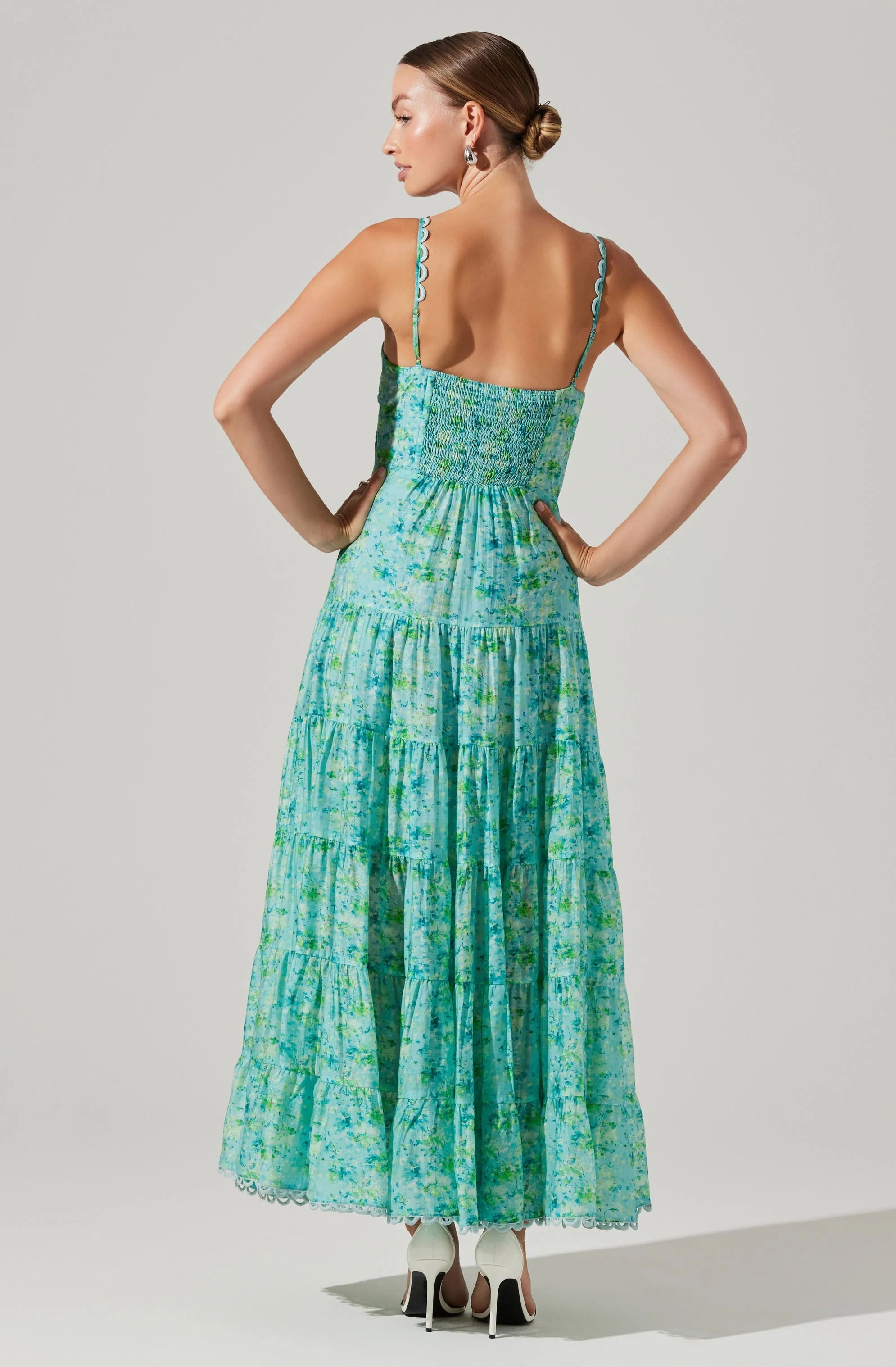Tazia Tiered Floral Maxi Dress